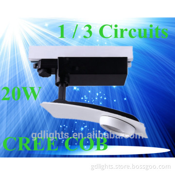 Wholesale high quality 20W led track spot light with CR EE COB LED